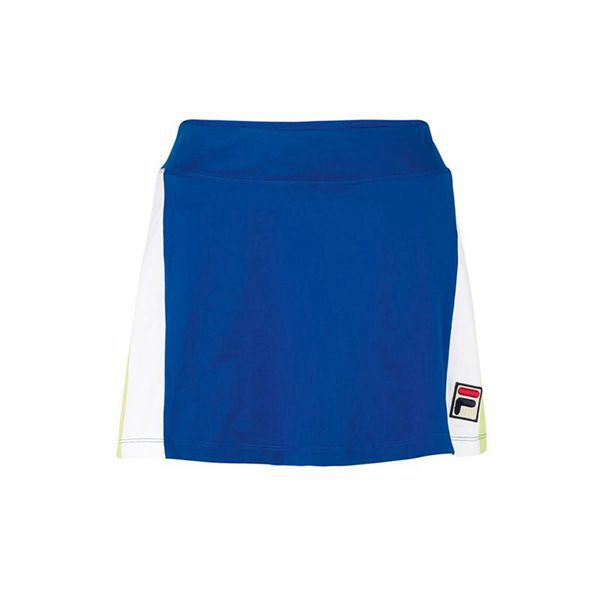 Falda Cortas Fila Mujer Azules / Blancas / Verde - Acqua Sole Colour Block - España 306289KOJ